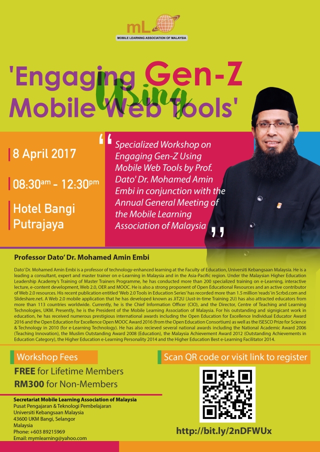 Poster Engaging Gen-Z Using Mobile Web Tools